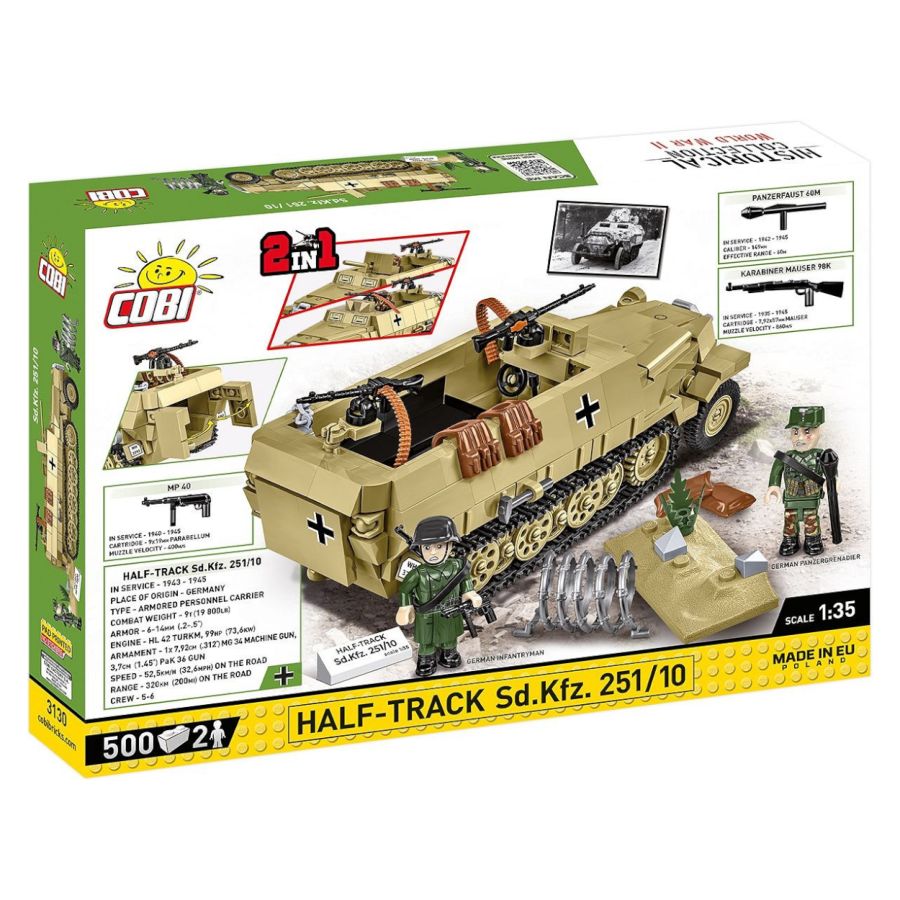 WW2 - Half-Track Sd.Kfz. 251/10 (500 Pcs)