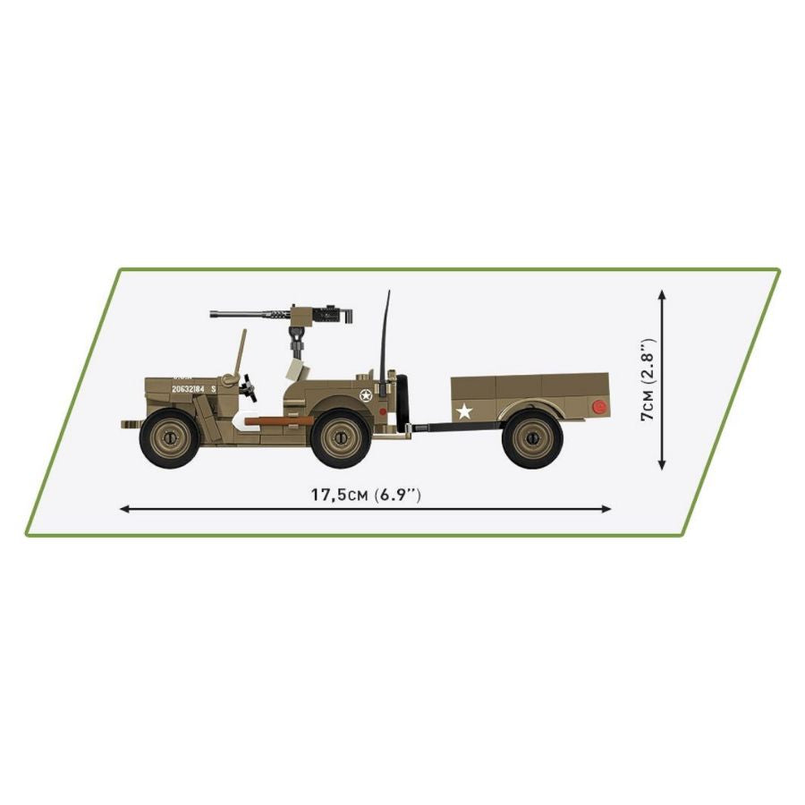WW2 - Willys MB & Trailer (200 Pcs)