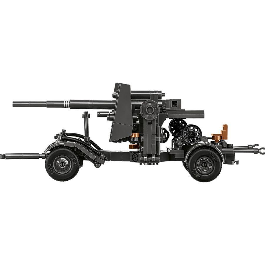 World War 2 - 8.8 cm Flak 18 with Carriage Brick Kit (360 Pieces)