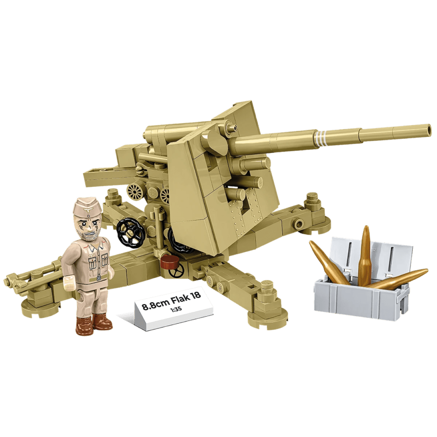 World War 2 - 8.8 cm Flak 18 Brick Kit (232 Pieces)