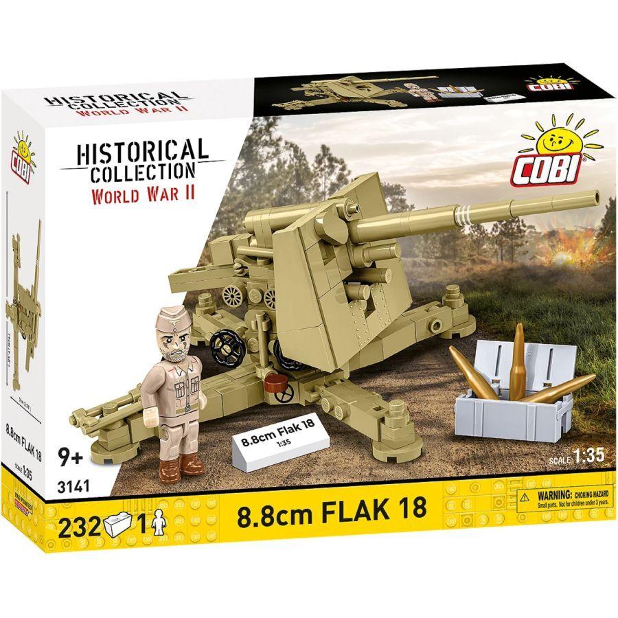 World War 2 - 8.8 cm Flak 18 Brick Kit (232 Pieces)