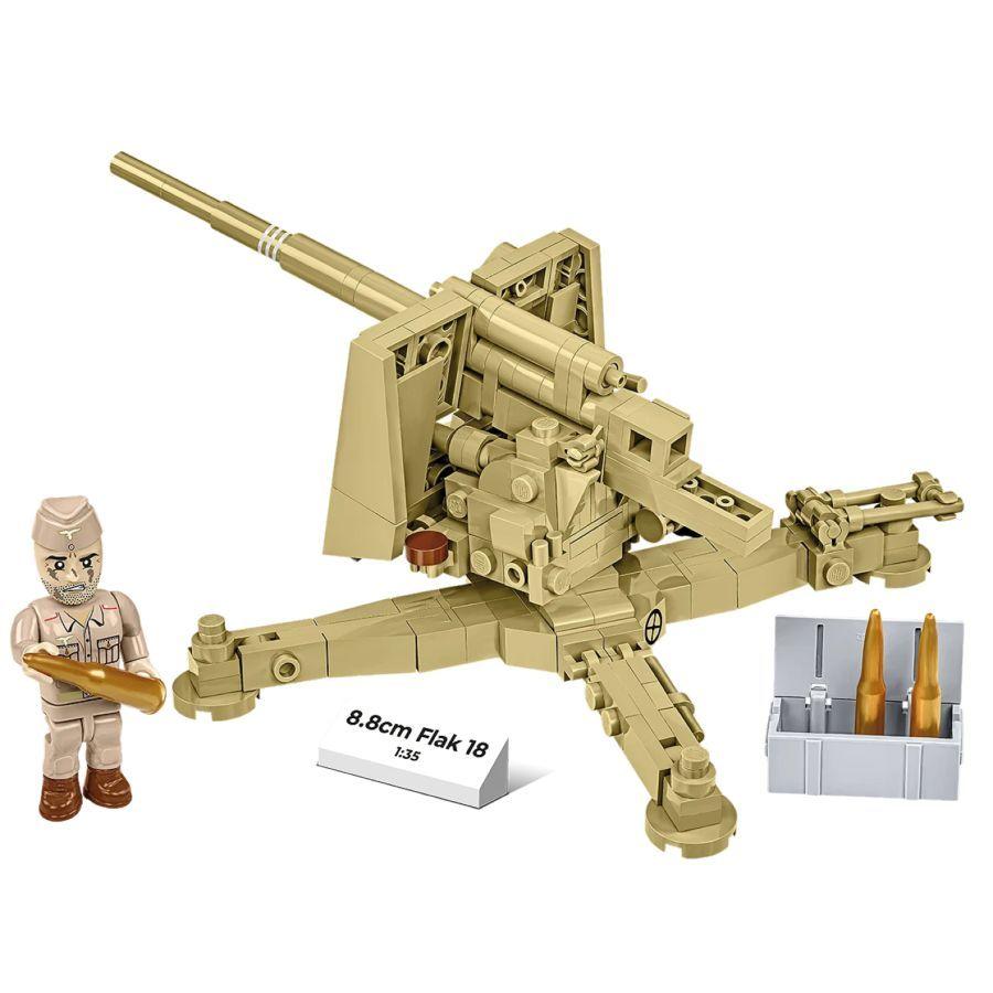 World War 2 - 8.8 cm Flak 18 Brick Kit (232 Pieces)