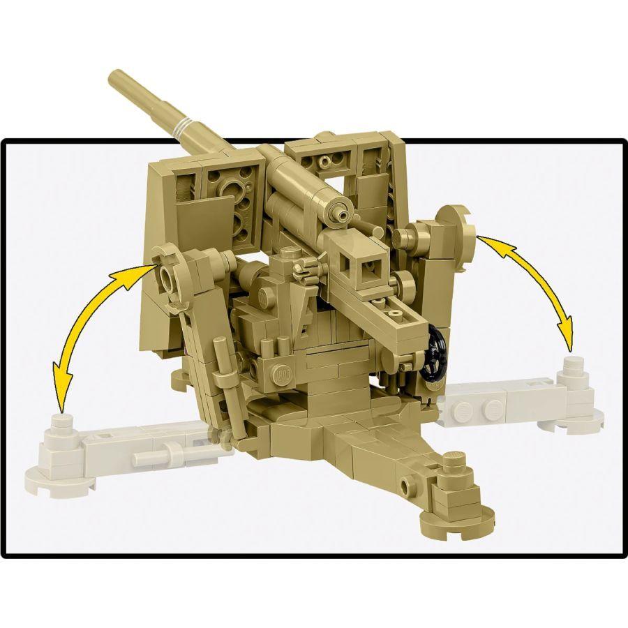 World War 2 - 8.8 cm Flak 18 Brick Kit (232 Pieces)