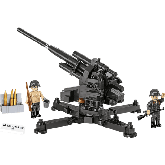World War 2 - 10,5 cm Flak 39 Brick Kit (339 Pieces)