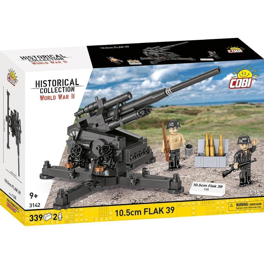 World War 2 - 10,5 cm Flak 39 Brick Kit (339 Pieces)