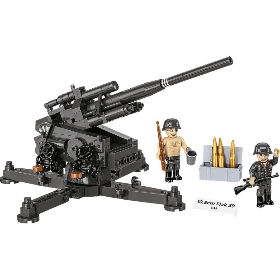 World War 2 - 10,5 cm Flak 39 Brick Kit (339 Pieces)