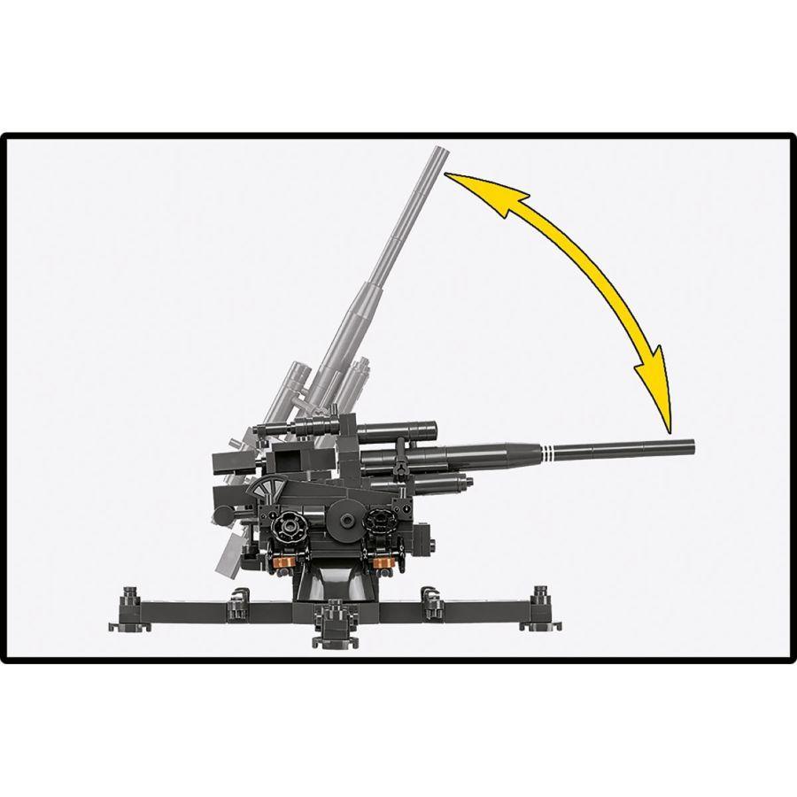 World War 2 - 10,5 cm Flak 39 Brick Kit (339 Pieces)