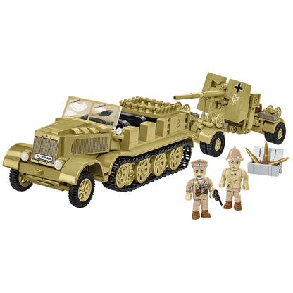 World War 2 - Sd.Kfz.8 Towing 8.8 cm Flak 36 Brick Kit (975 Pieces)