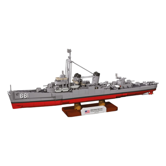World War 2 - USS KIDD Fletcher Class Destroyer Brick Kit (700 Pieces)