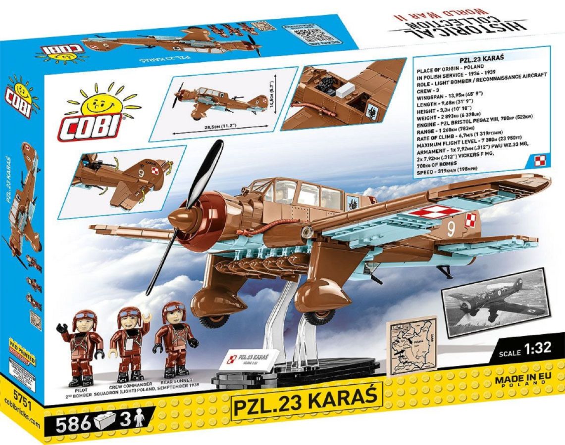 WW2 - PZL.23 Karas (586 Pcs)