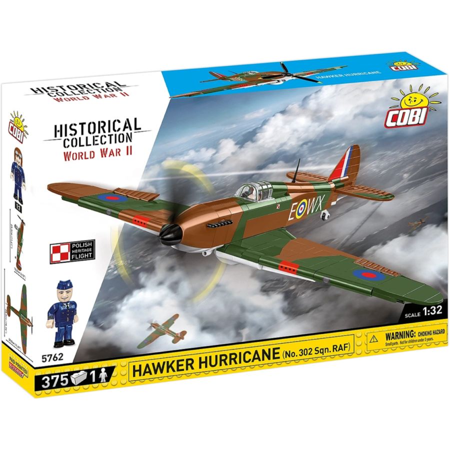 World War 2 - Hawker Hurricane (NO.302) Brick Kit (373 Pieces)