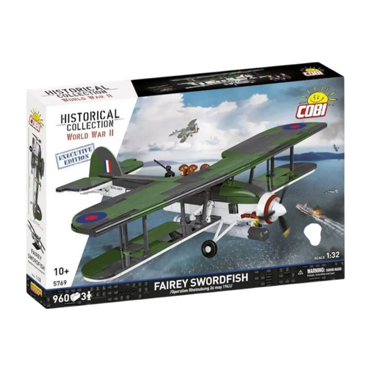 World War 2 - Fairey Swordfish Exc Edition Brick Kit (960 Pieces)