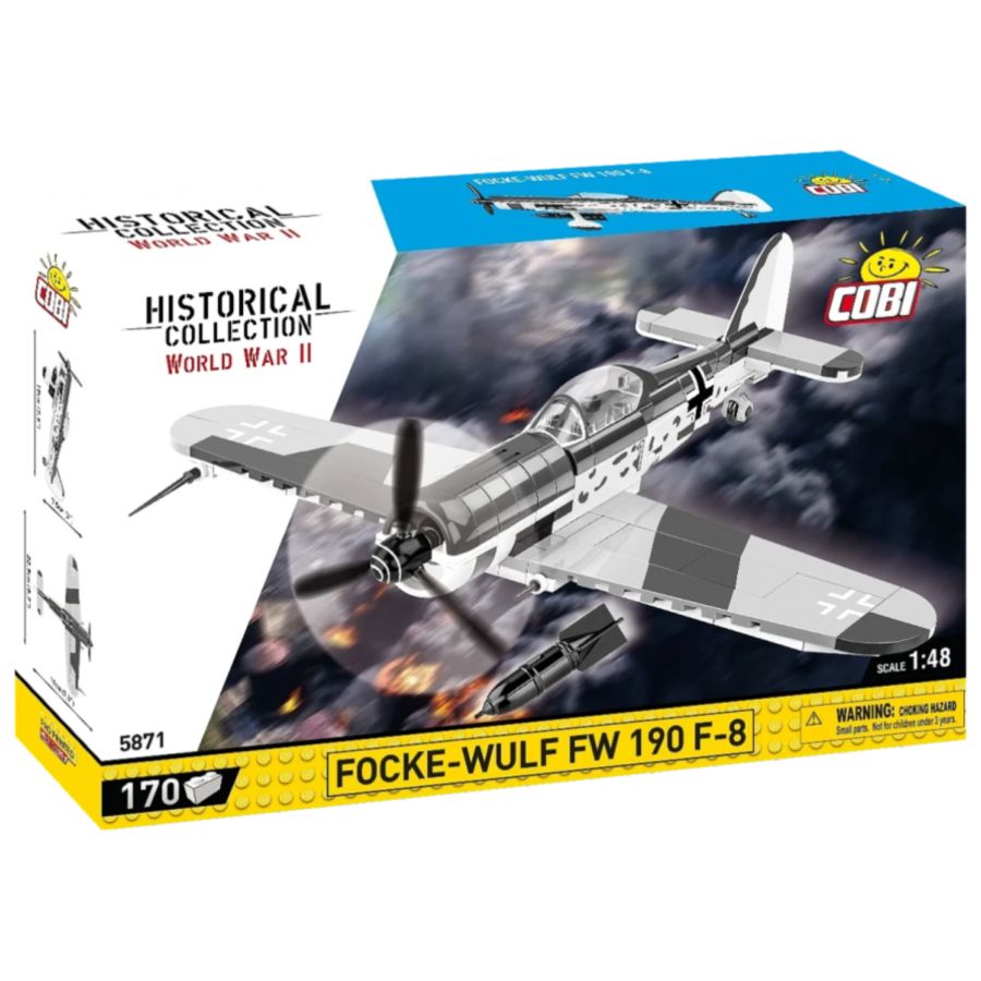 World War 2 - Focke-Wulf FW 190 F-8 Brick Kit (170 Pieces)