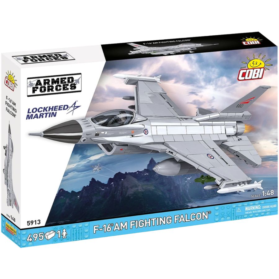 Armed Forces - F-16AM Fighting Falcon Brick Kit (495 Pieces)