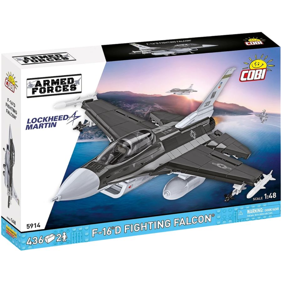 Armed Forces - F-16D Fighting Falcon Brick Kit (436 Pieces)