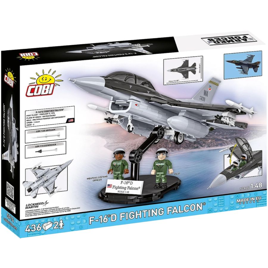 Armed Forces - F-16D Fighting Falcon Brick Kit (436 Pieces)