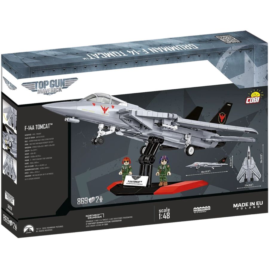 Top Gun - Grumman F-14 Tomcat Brick Kit (869 Pieces)