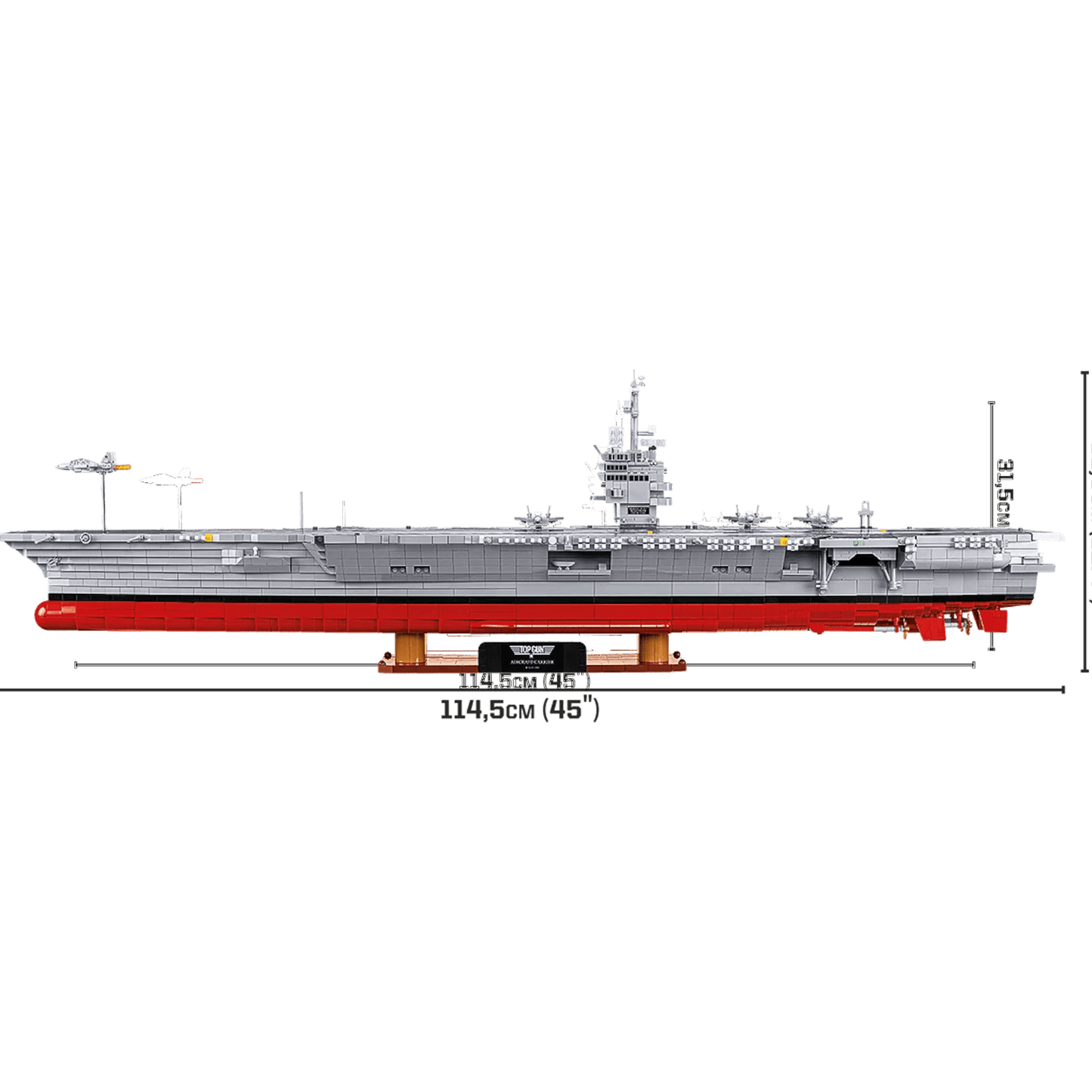 Top Gun - 1:300 Aircraft Carrier (6130 Piece Kit)