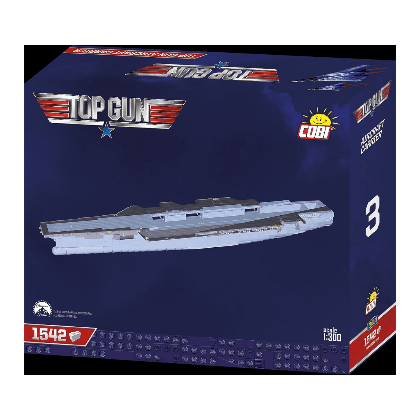Top Gun - 1:300 Aircraft Carrier (6130 Piece Kit)