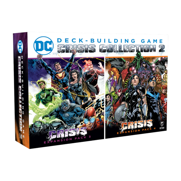 dc deck building game oversized cards sleeves DC Comics - Deck Building Game: Crisis Collection 2 Box Set
