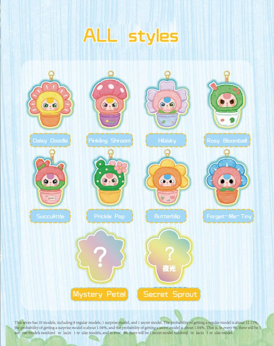 Baby Three - A Small Flower Plush Blind Box Assortment (Display of 6)
