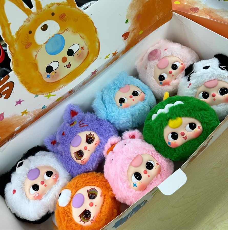 Baba Three Baby Three - The Original Plush Blind Box Assortment (Display of 8 ...
