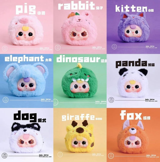 Baby Three - Take Me Out Zipper Bag Plush Blind Box Assortment (Display of 8)