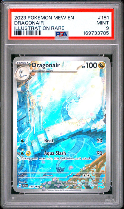 2023 Pokemon Mew En-151 181 Dragonair Illustration Rare - PSA 9
