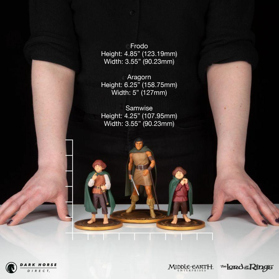 The Lord of the Rings: Animated Film - Frodo, Aragorn and Samwise PVC Figure Set