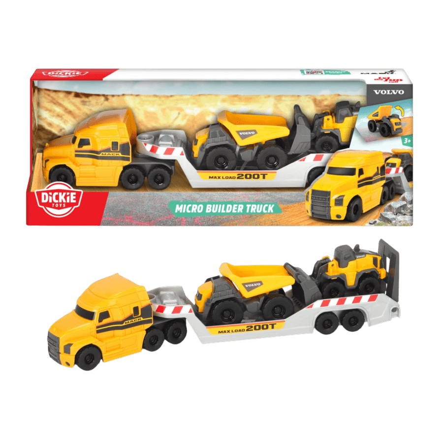 Dickie Toys - Mack/Volvo Micro Builder Truck 32cm
