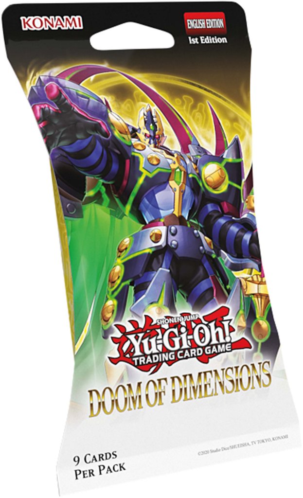 YuGiOh Doom Of Dimensions - 9 x Card Blister