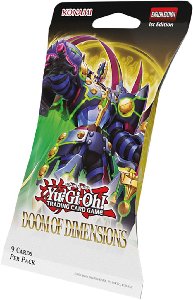 YuGiOh Doom Of Dimensions - 9 x Card Blister