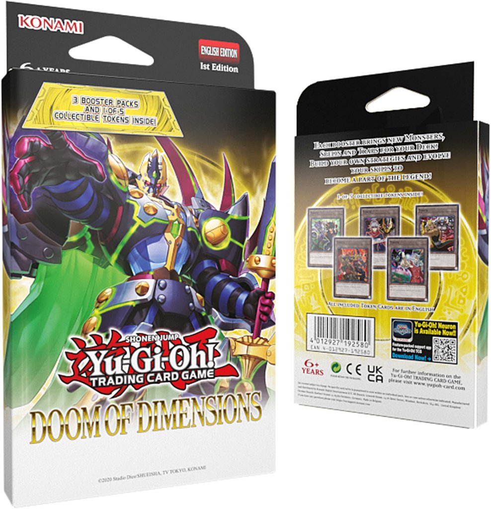 YuGiOh Doom Of Dimensions 3-Booster Tuck Box