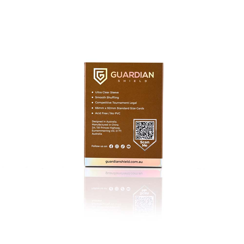 GUARDIAN SHIELD  Deck Sleeves - Gold 100pk
