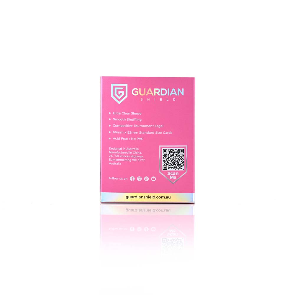 GUARDIAN SHIELD  Deck Sleeves - Pink 100pk
