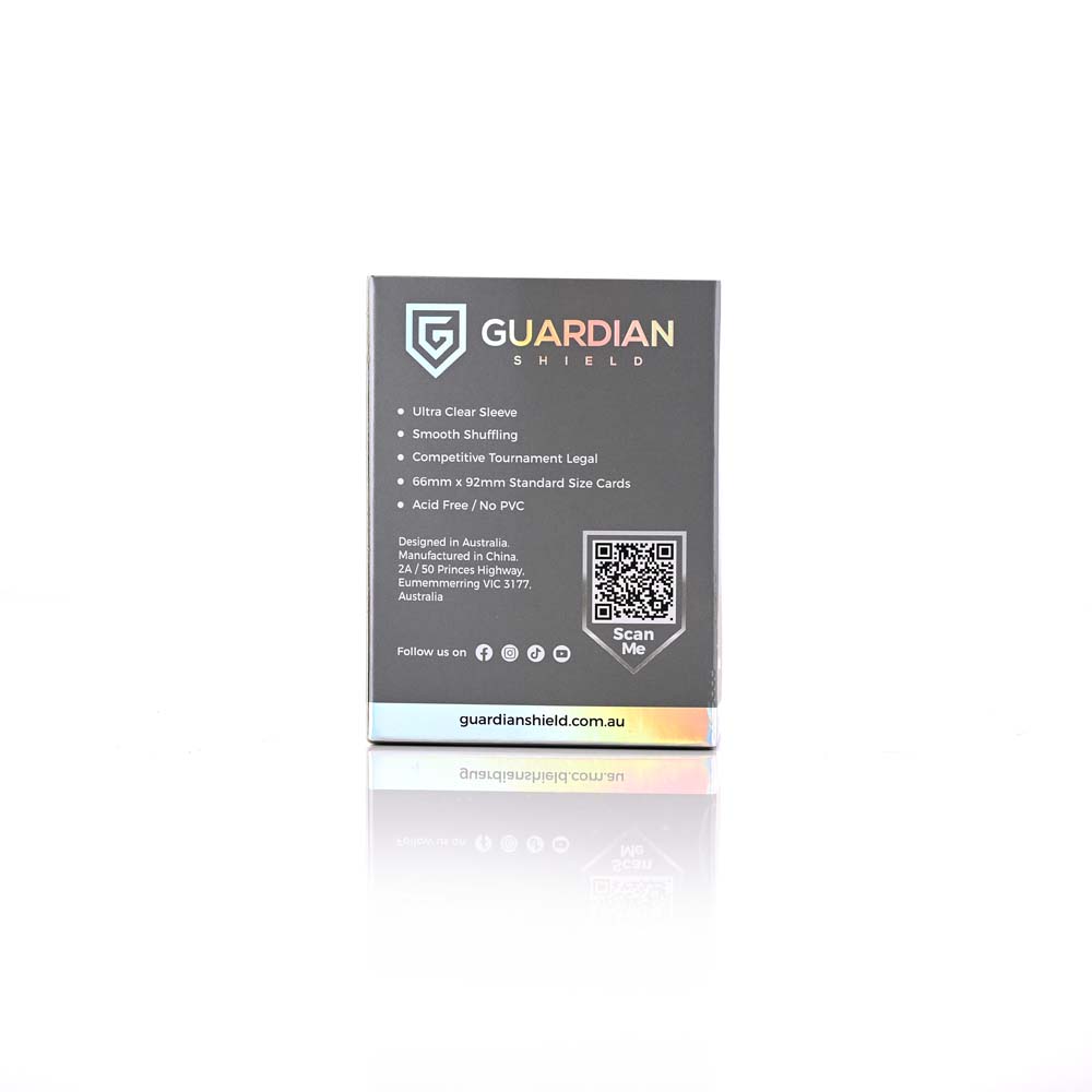 GUARDIAN SHIELD  Deck Sleeves - Silver 100pk
