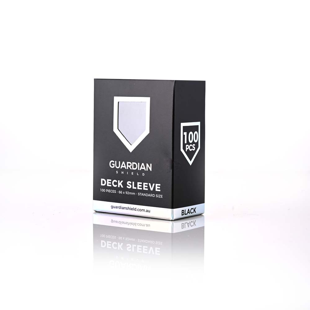 GUARDIAN SHIELD  Deck Sleeves - Black 100pk