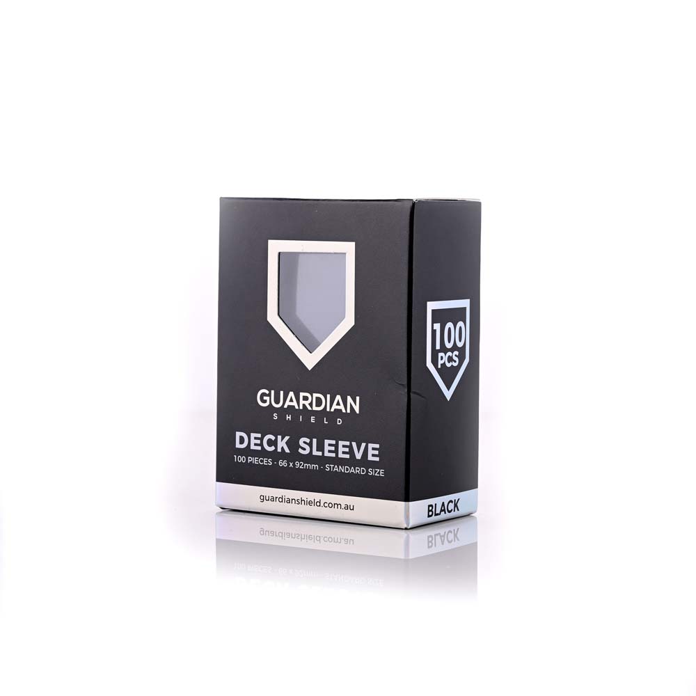 GUARDIAN SHIELD  Deck Sleeves - Black 100pk
