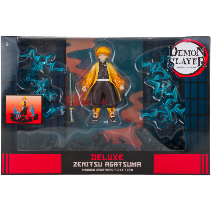 Demon Slayer - Zenitsu Thunder Breathing First Form Deluxe 5" Scale Action Figure