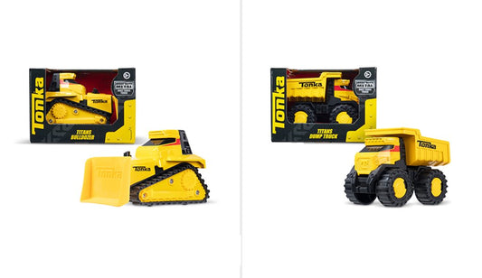 Tonka- Steel Classics Titans Asst (Dump Truck & Bulldozer)