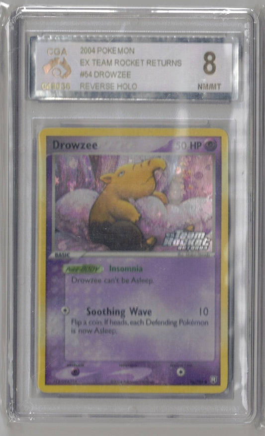 2004 Pokemon Team Rocket Returns 54 Drowzee - CGA 8