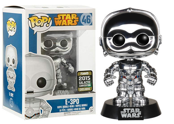Star Wars - E-3PO (Silver) 2015 Galactic Convention Exclusive Pop! Vinyl #46