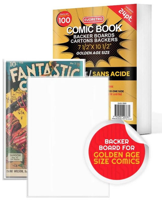 EVORETRO Evoretro Comic Book Backer Boards Golden Age Size 100-Pack