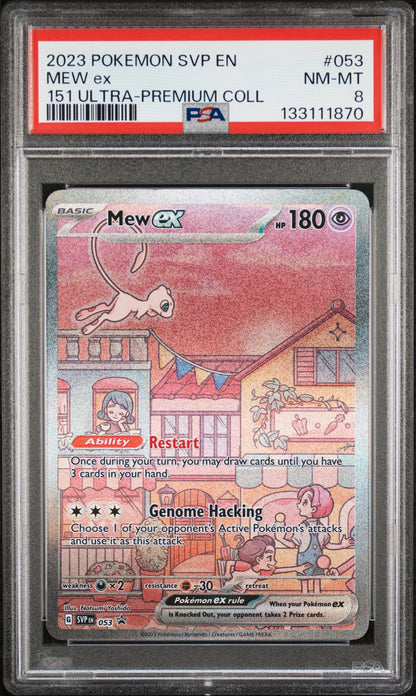 2023 Pokemon Svp En-Sv Black Star Promo 053 Mew Ex 151 Ultra-Premium Coll - PSA 8