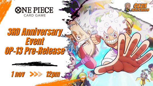 One Piece OP-09 Pre-Release Tournament Saturday 1st November 12PM