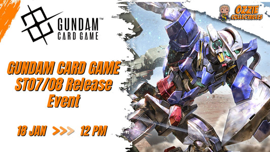 GUNDAM CARD GAME ST07/08 Release Event Sunday 18th January 12pm