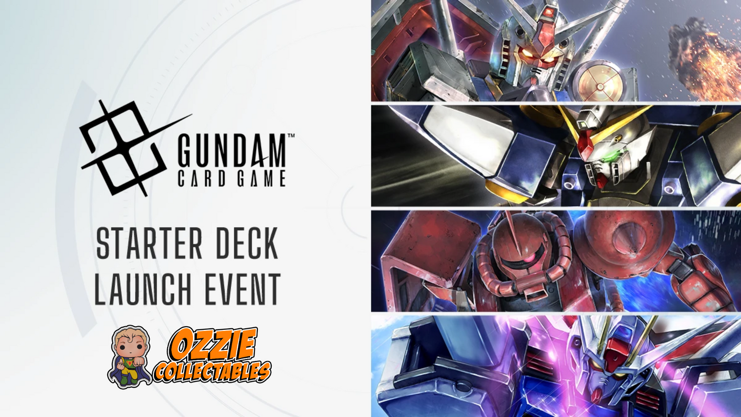 GUNDAM CARD GAME Starter Deck Launch Event Sunday 13+20 July 12pm