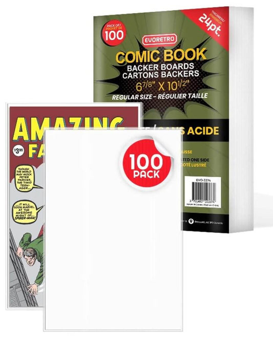 EVORETRO Regular Size Comic Boards (100ct)