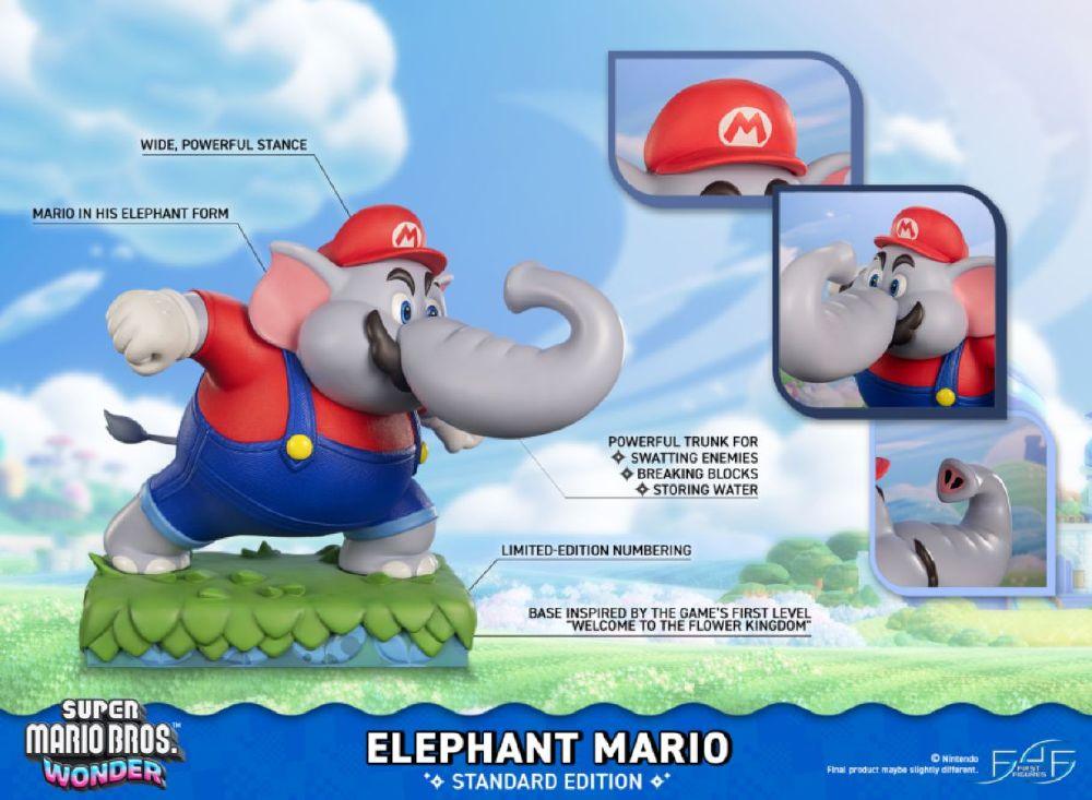 Super Mario Bros. Wonder - Elephant Mario Resin Statue