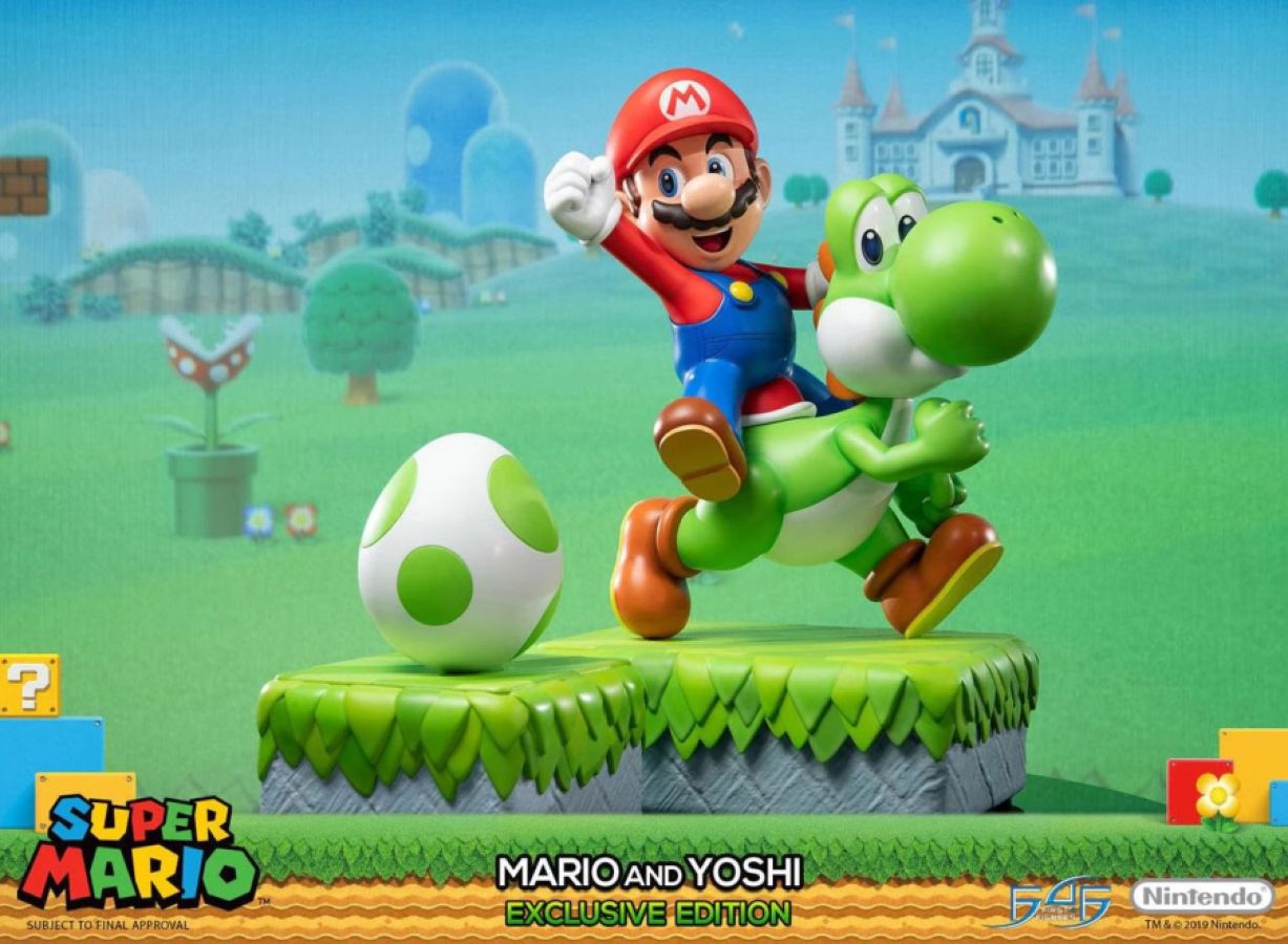Super Mario - Mario And Yoshi (Exclusive Edition) 19" Statue